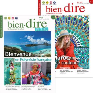 Bien-dire and Bien-dire Initial French Audio Magazines (Exclusive Combined Subscription Offer + Free Short Stories in French)