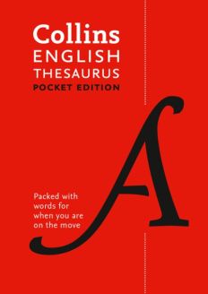 Collins English Thesaurus: (Pocket edition) Seventh Edition