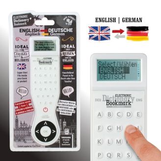 Electronic Dictionary Bookmark Bilingual (German-English, English-German)