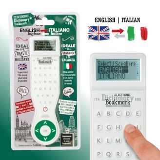 Electronic Dictionary Bookmark Bilingual (Italian-English, English-Italian)