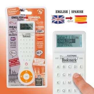 Electronic Dictionary Bookmark Bilingual (Spanish-English, English-Spanish)