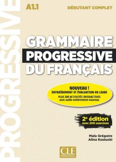 Grammaire progressive du français, Nouvelle edition - Livre débutant complet (A1.1) + CD + Livre-web 