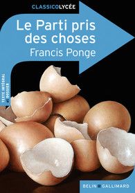 Le Parti pris des choses - Francis Ponge